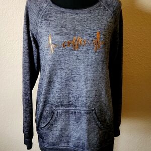 Zobha Women's Sweatshirt Size Medium Grey